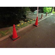 他の写真2: コーンバー　34×2m　青/白　10本セット