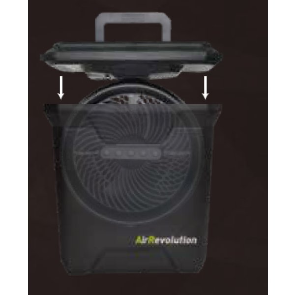 画像3: AirRevolution ミストファン 充電式 屋外 扇風機 選べる3色 首振り 熱中症対策